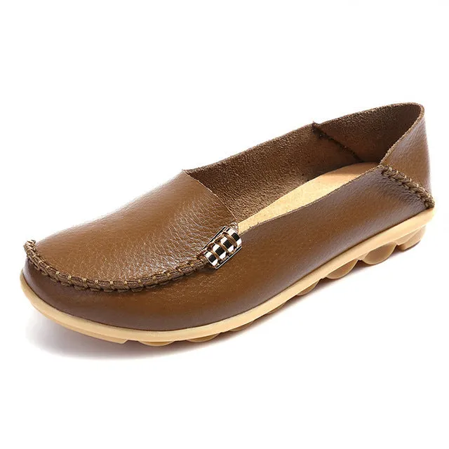 High Quality Flats Women Genuine Leather Flats Shoes