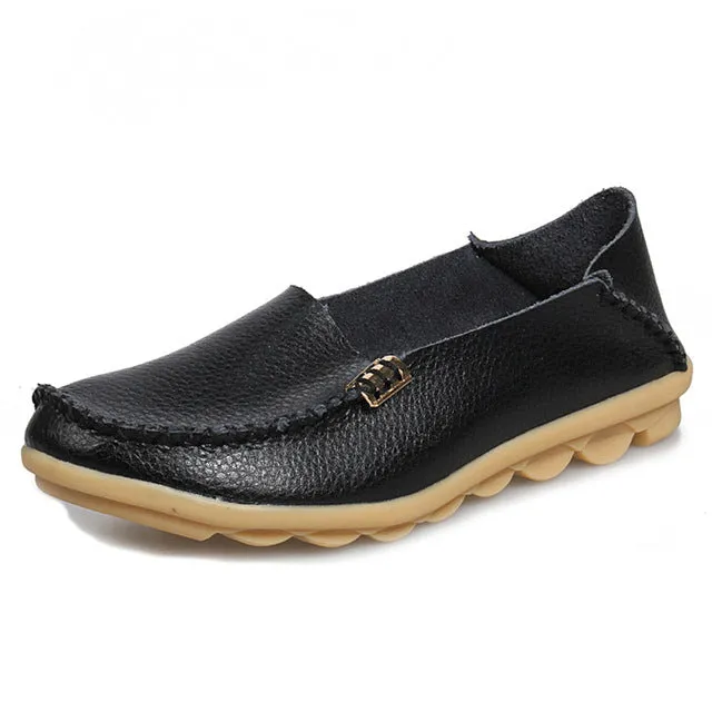 High Quality Flats Women Genuine Leather Flats Shoes