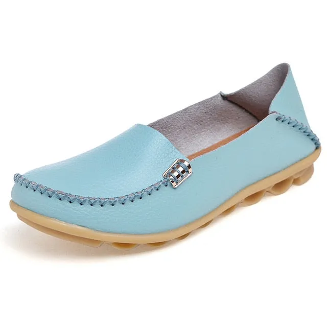 High Quality Flats Women Genuine Leather Flats Shoes