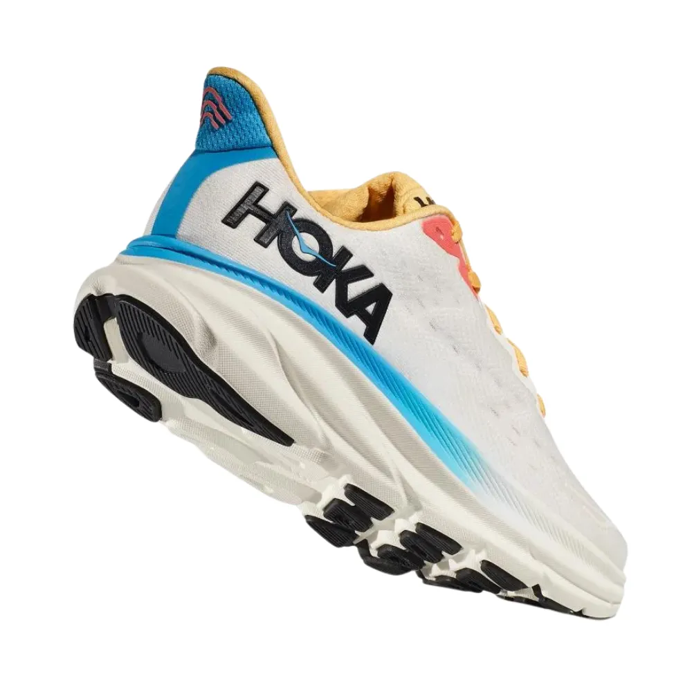 Hoka Clifton 9 Blanc De Blanc/Swim Day Running Shoe (Women's)