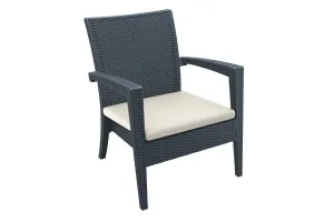 Hospitality Plus Tequila Lounge Chair - Stackable Outdoor Cafe Armchair