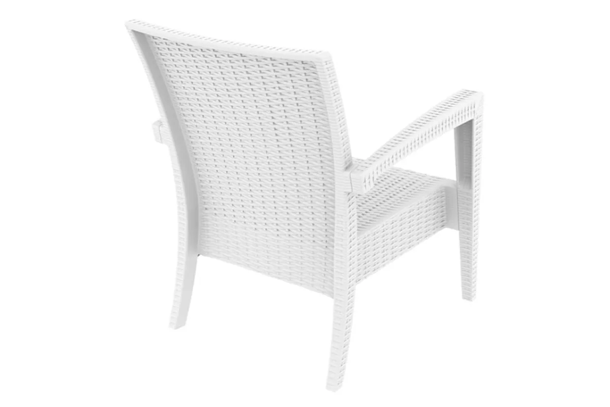 Hospitality Plus Tequila Lounge Chair - Stackable Outdoor Cafe Armchair