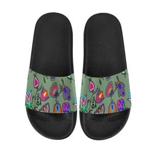 Indigenous Paisley Dark Sea Women's Slide Sandals