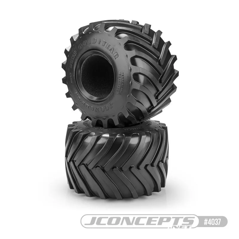 JConcepts Golder 73’s Monster Truck Tires: Blue Compound (7.3”O.D)