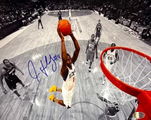 Jrue Holiday Signed 8x10 Philadelphia 76ers Dunk Photo SI