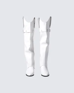 Jupiter White Convertible Boot