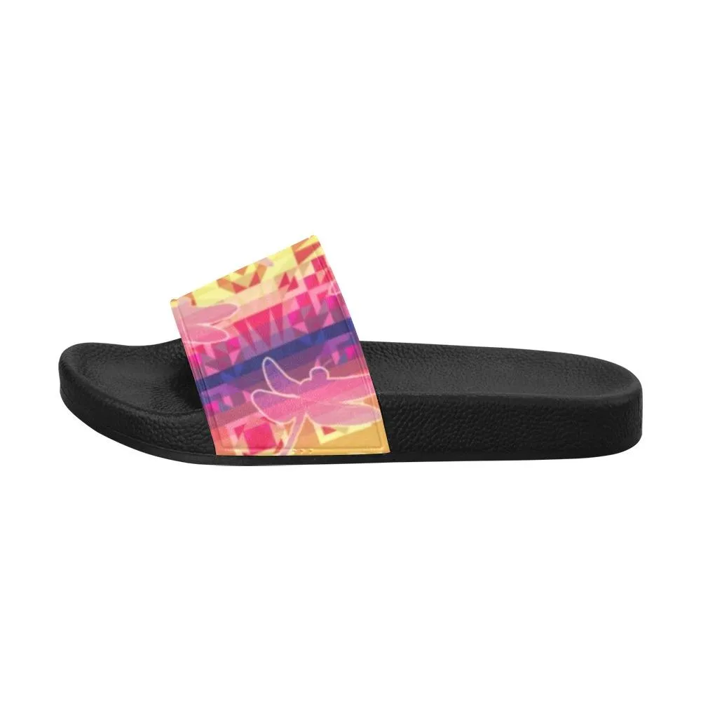 Kaleidoscope Dragonfly Women's Slide Sandals