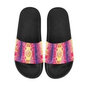 Kaleidoscope Dragonfly Women's Slide Sandals