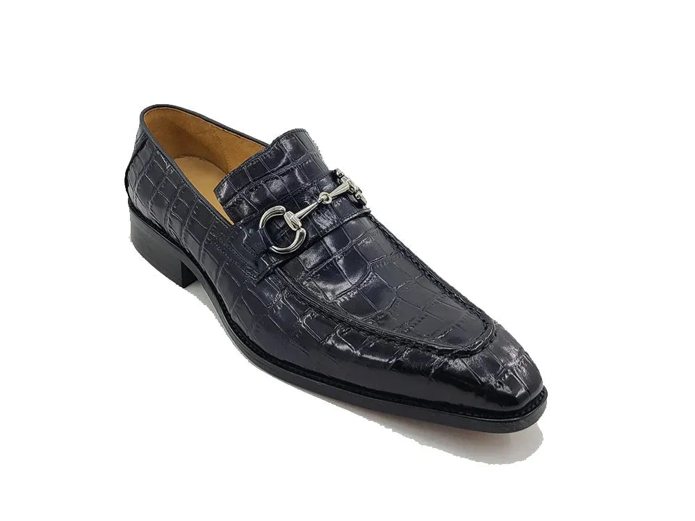 Karson Embossed Leather Loafer