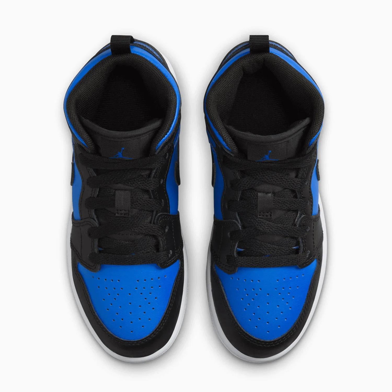 Kid's Air Jordan 1 Mid "Black Royal Blue" Pre School