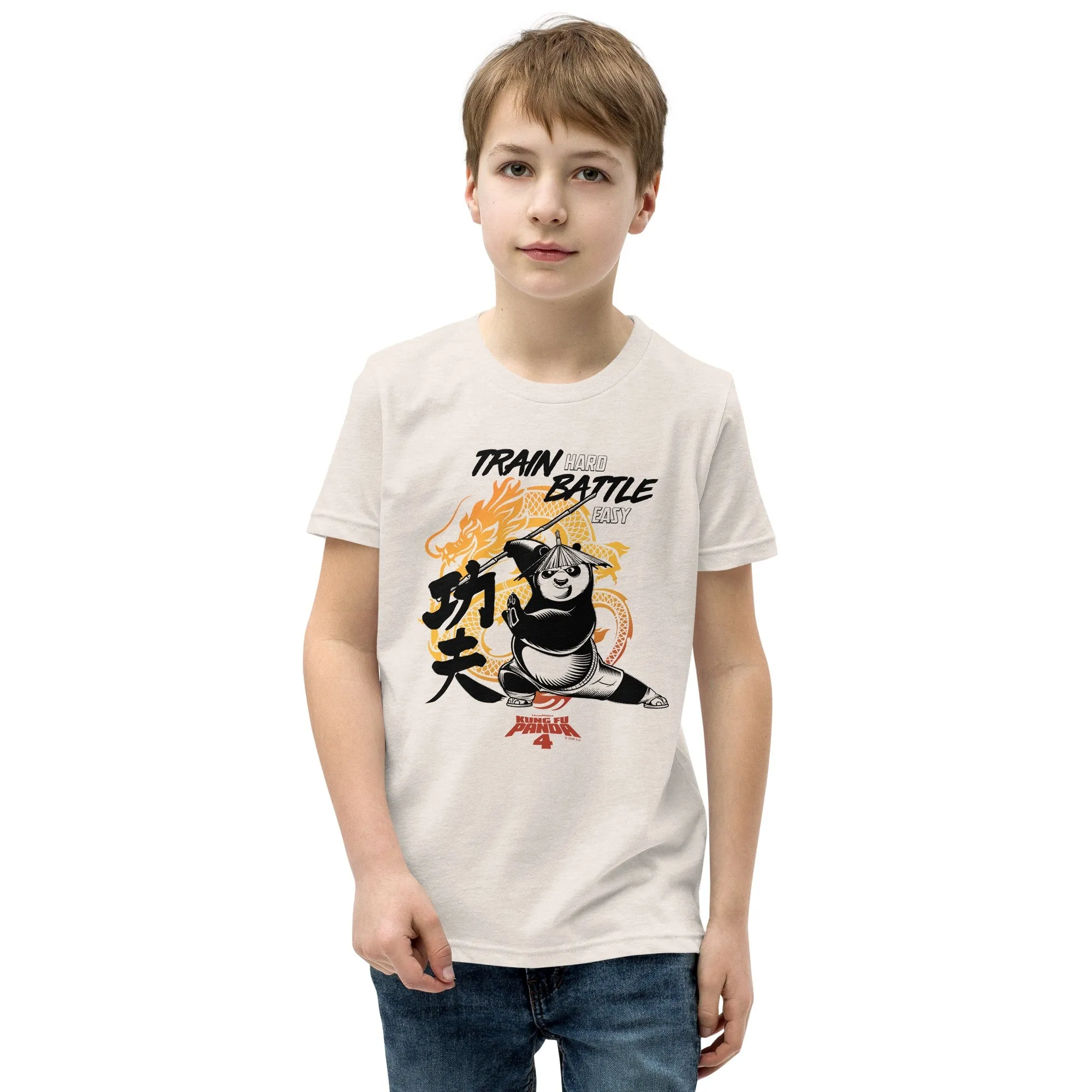 Kung Fu Panda 4 Train Hard Battle Easy Kid's T-Shirt