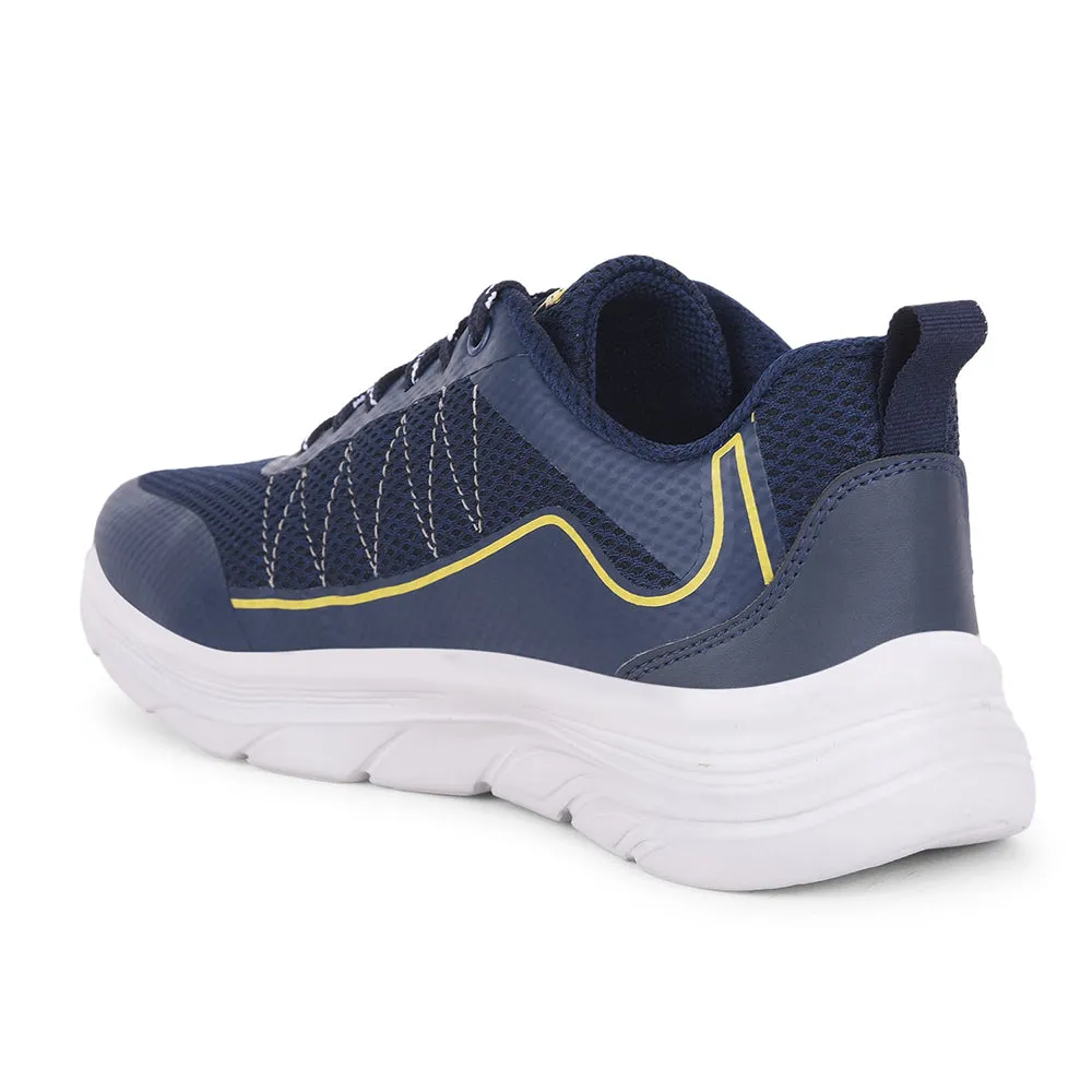 Leap7x By Liberty Mens ZIGGY-1E Navy Blue Sports Lacing Shoes