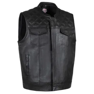 Legendary 'Diamond Cut Outlaw' Motorcycle Vest ALL SIZES 40-56 FINAL SALE SHIPS SAME DAY