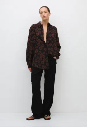 Long Sleeve Silk Shirt - Panama