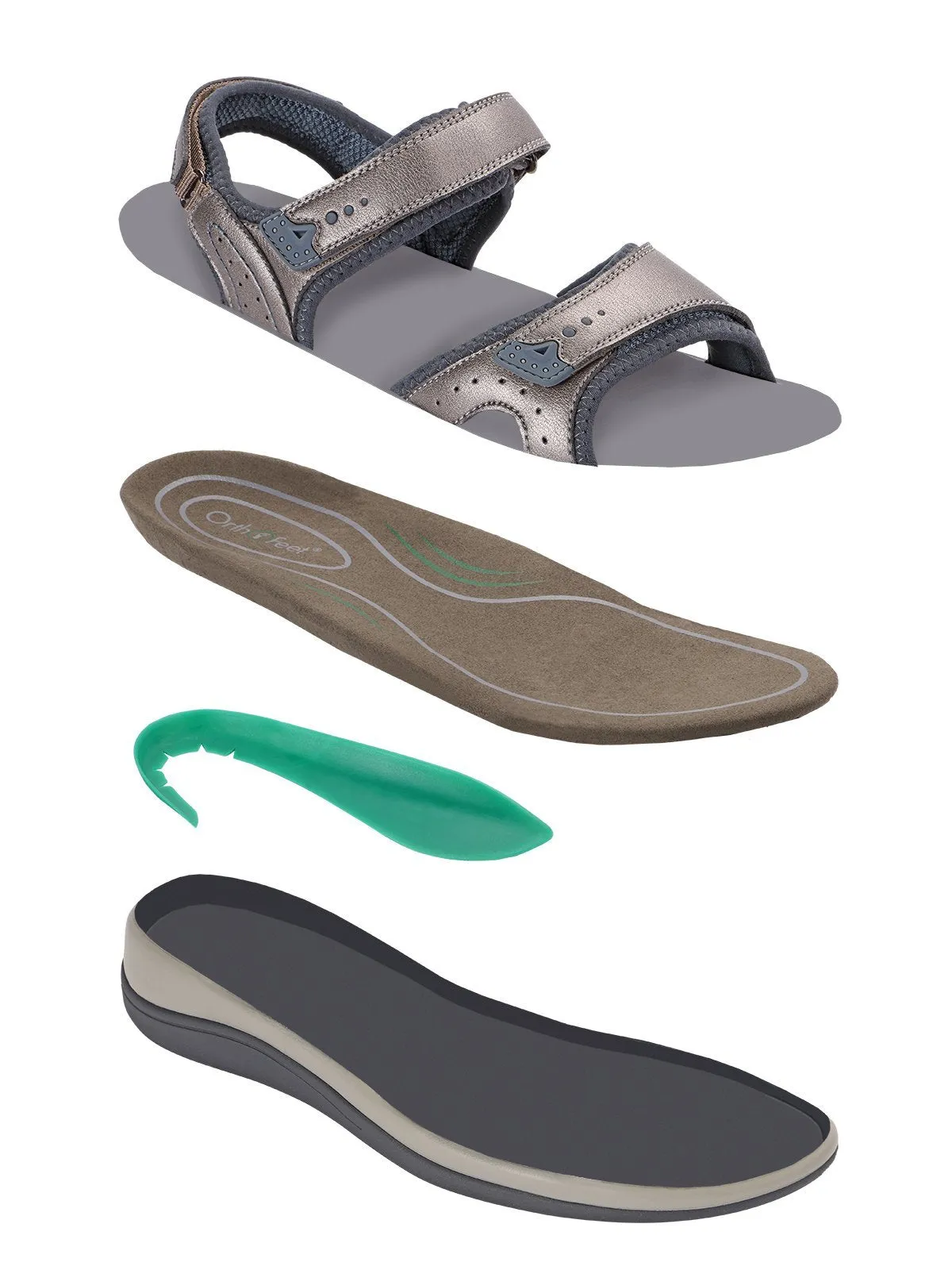 Malibu Pewter Women's Sandals