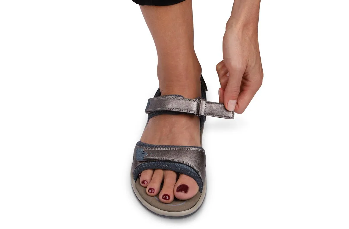 Malibu Pewter Women's Sandals