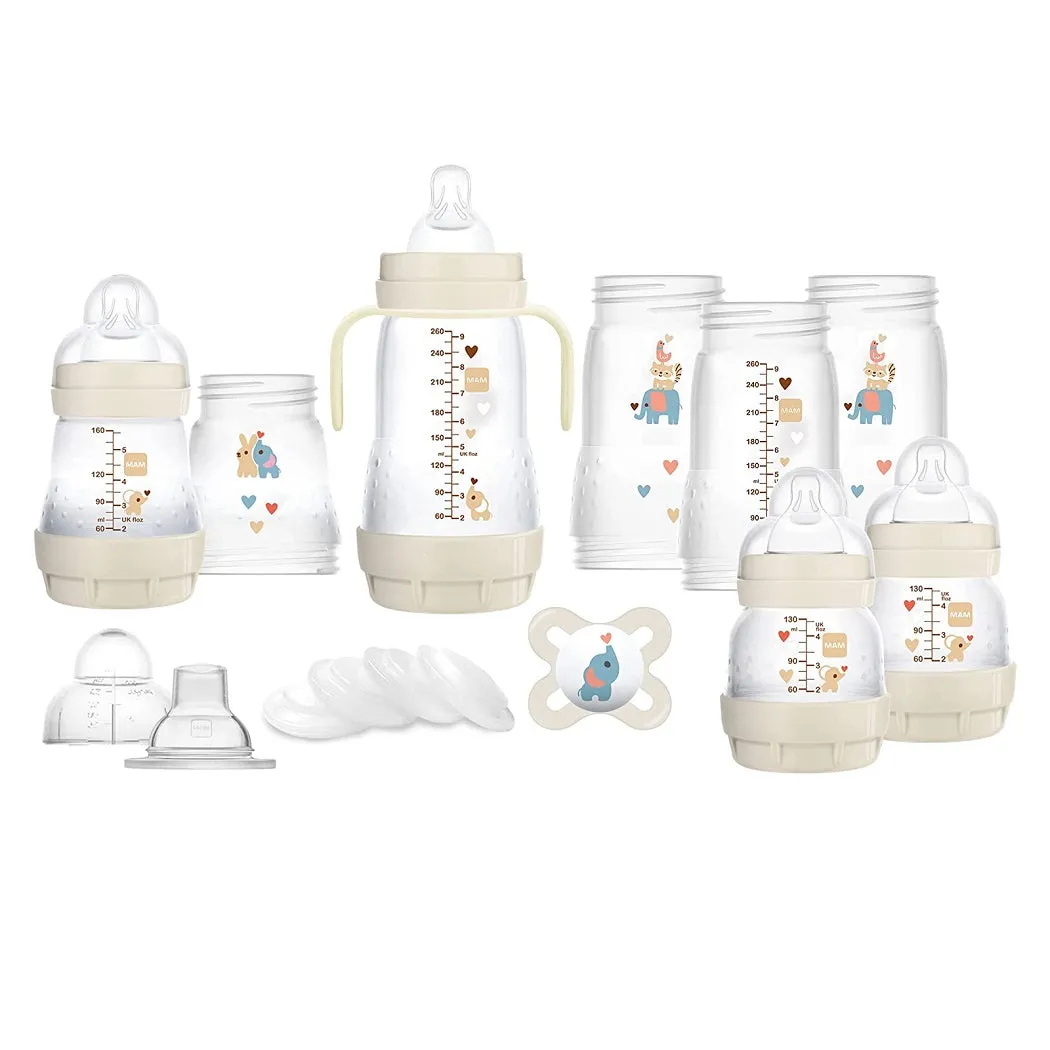 MAM Easy Start Self-Sterilising Anti-Colic Bottle Starter Set (White)