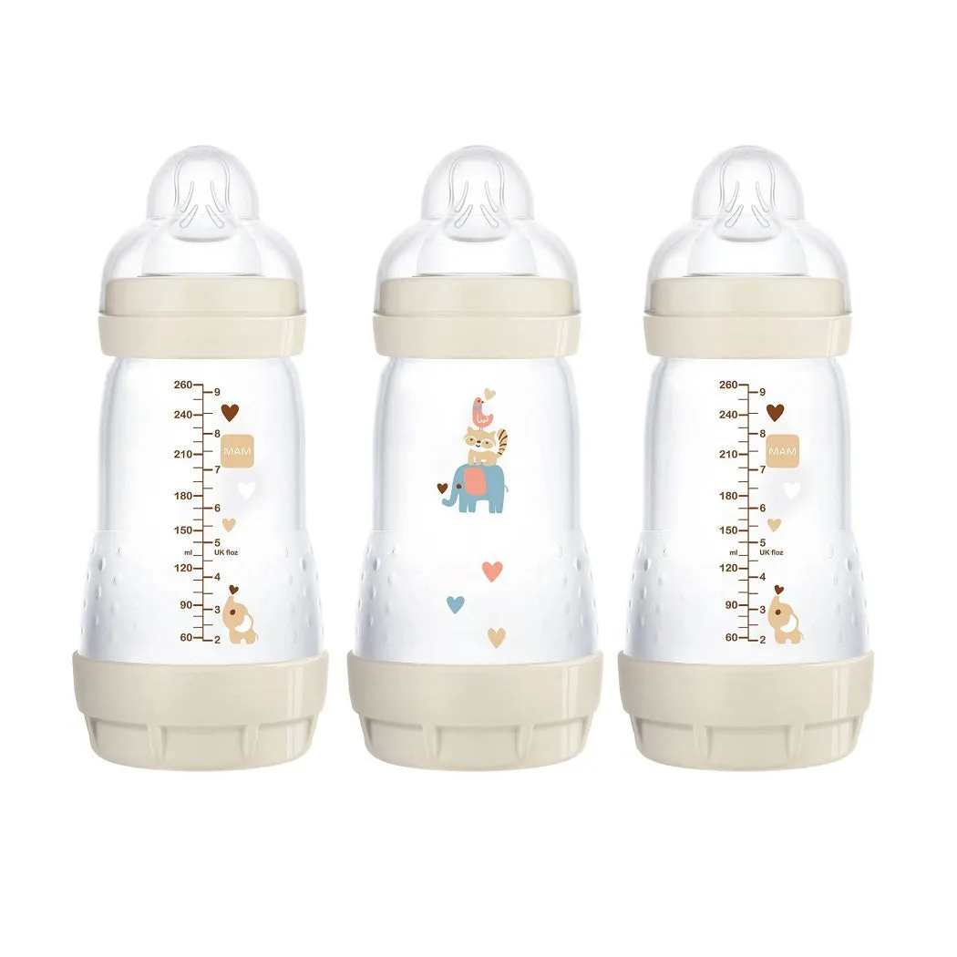 MAM Easy Start Self-Sterilising Anti-Colic Bottle Starter Set (White)