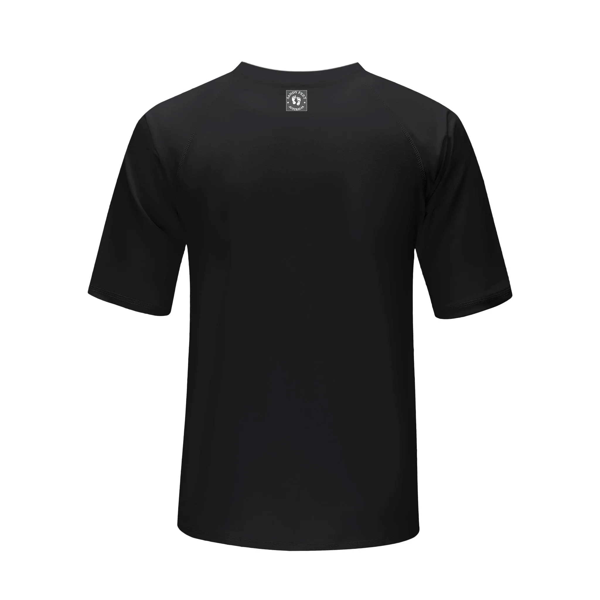 Mens Classic Black Short Sleeve Tee Rashie