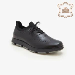 Men's Perforated Design Lace-Ups