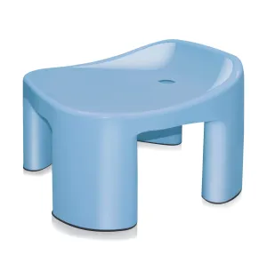 MILTON Solid Backrest Stool, Blue | Multipurpose Use for | Home| Living Room | Bedroom | Kitchen | Bathing | Sitting | Restaurants | Colleges | Hotels