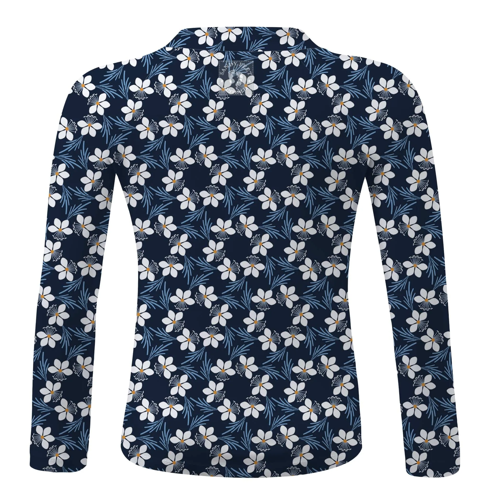 Navy Beeblossom Long Sleeve Rashie