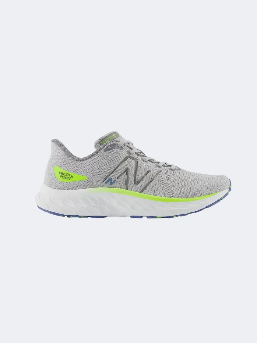 New Balance Evoz Men Running Shoes Grey/White/ Yellow