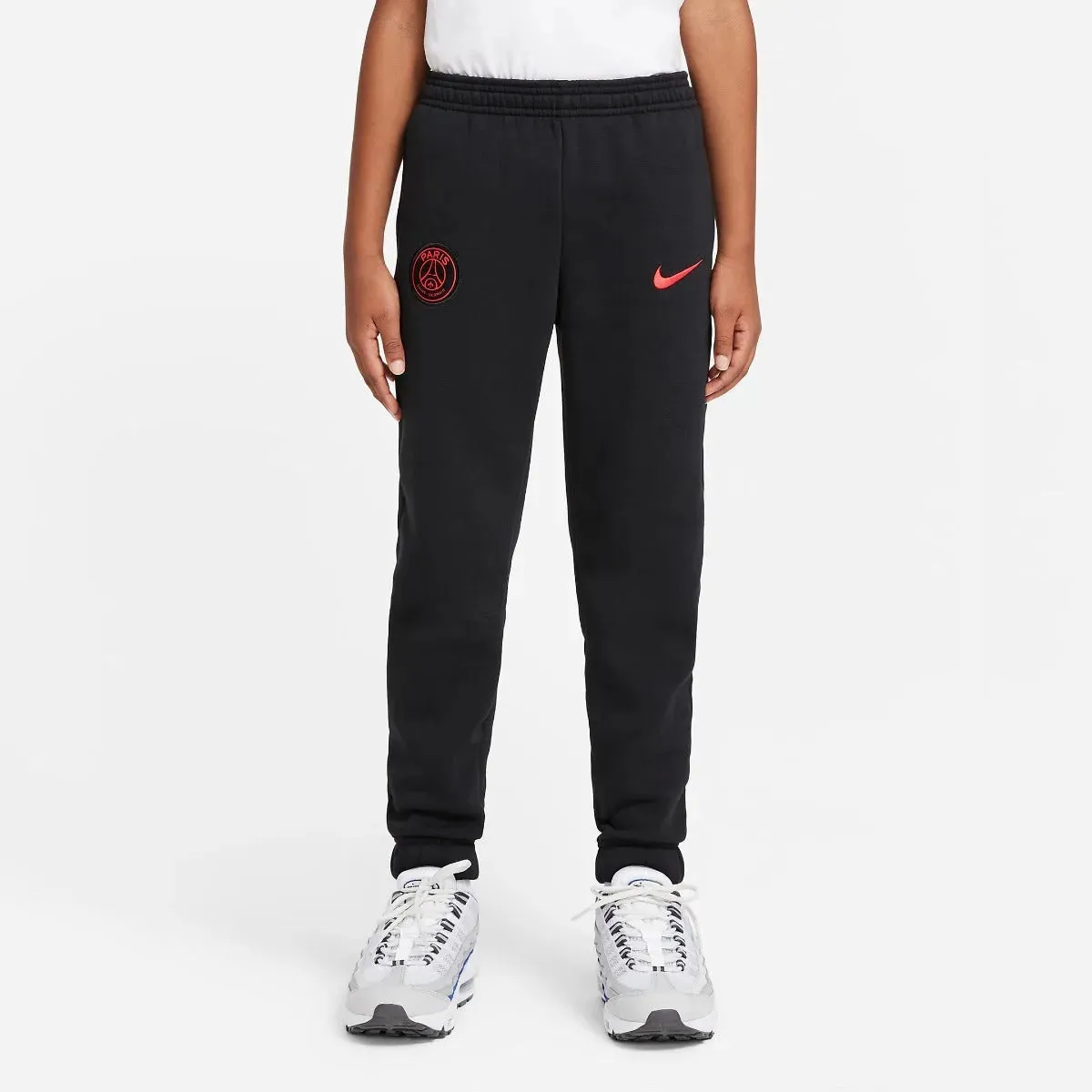 Nike 2022 PSG Youth GFA Fleece Pants - Black-Red