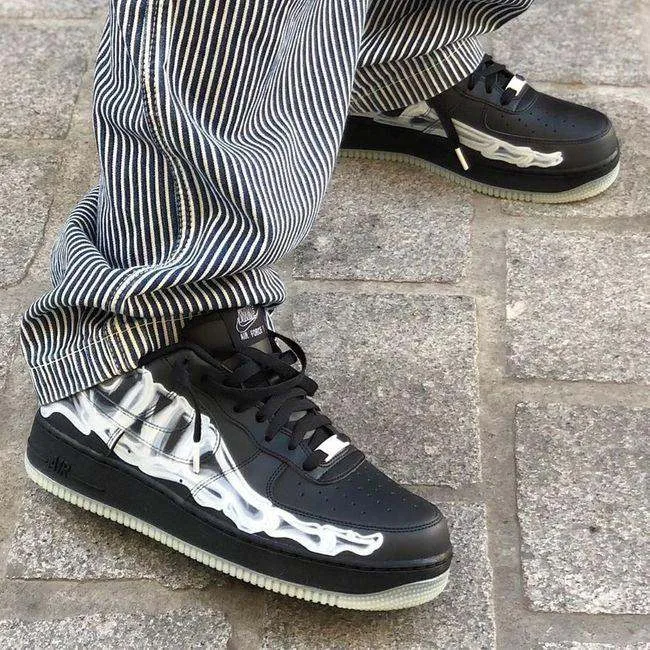 Nike Air Force 1 Low Black Skeleton