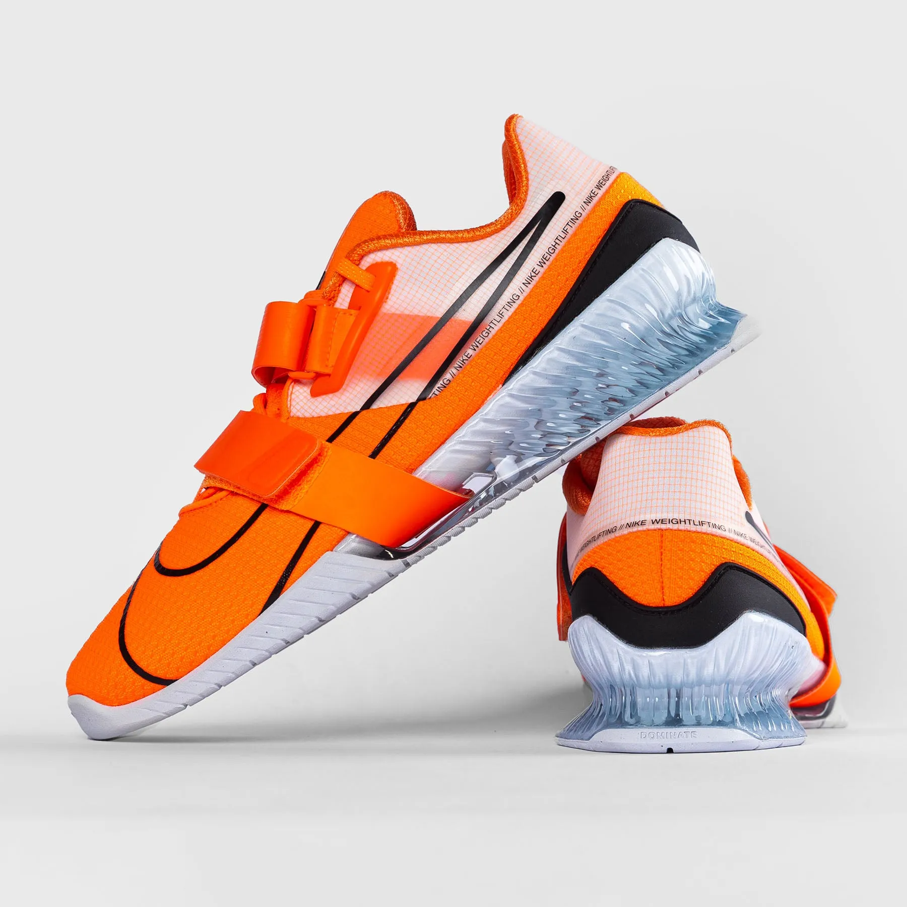 Nike - Romaleos 4 Weightlifting Shoes - TOTAL ORANGE/BLACK-WHITE