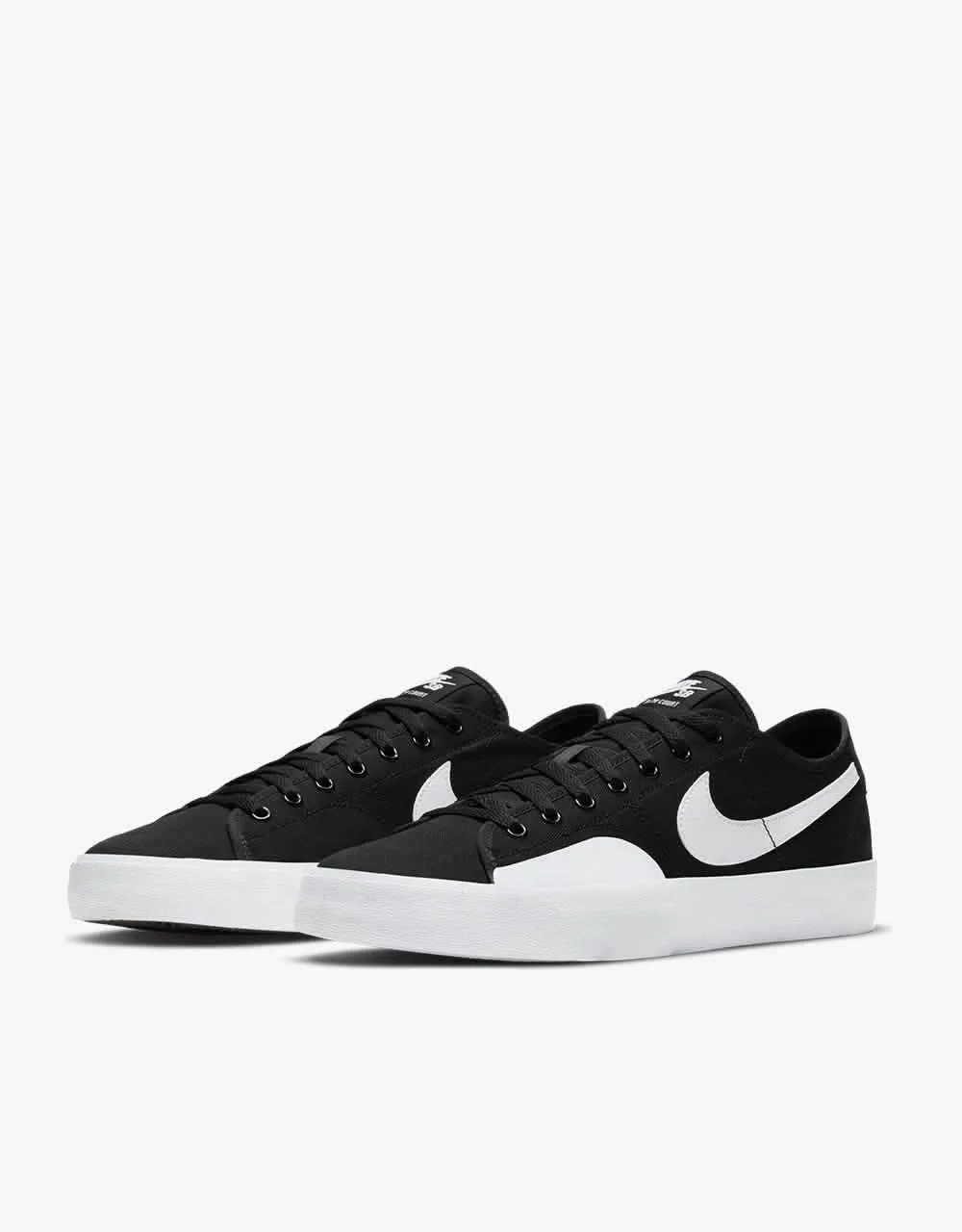 Nike SB BLZR Court Skate Shoes - Black/White-Black-Gum Light Brown