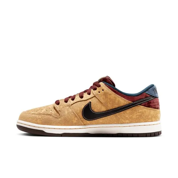 Nike SB Dunk Low Pro "City of Cinema" Celestial Gold - Black - Dark Team Red