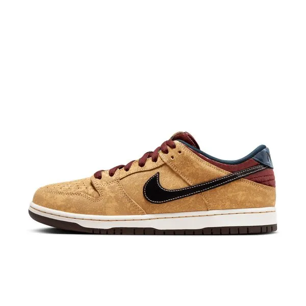 Nike SB Dunk Low Pro "City of Cinema" Celestial Gold - Black - Dark Team Red