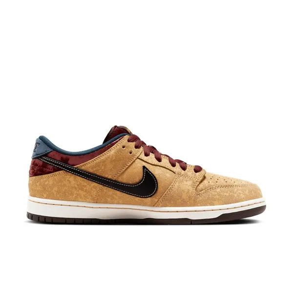 Nike SB Dunk Low Pro "City of Cinema" Celestial Gold - Black - Dark Team Red