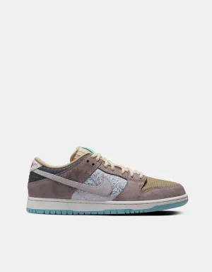 Nike SB Dunk Low Pro WC Skate Shoes - Baroque Brown/Summit White-Sanddrift-Dk Smoke Grey-Paradise Aqua-Dragon Red