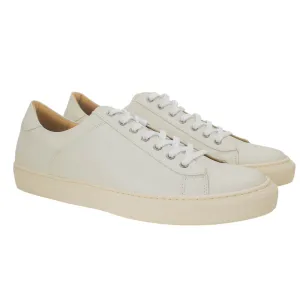 Off white calf leather sport shoes