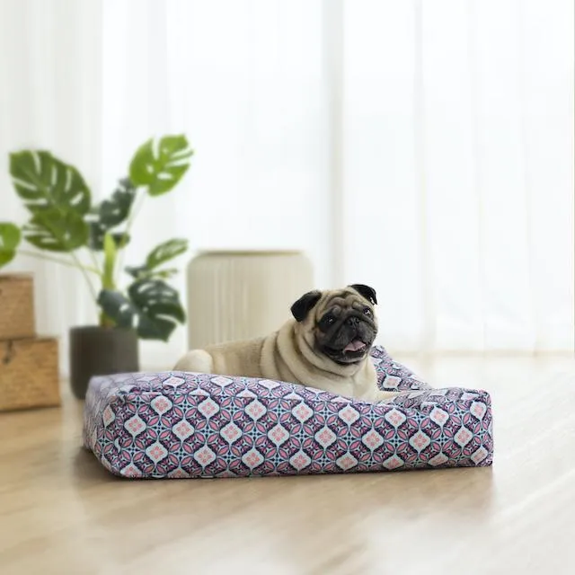 Ohpopdog Peranakan Inspired Bunga Peach 6 Microbeads Dog Bed (Cover Only)