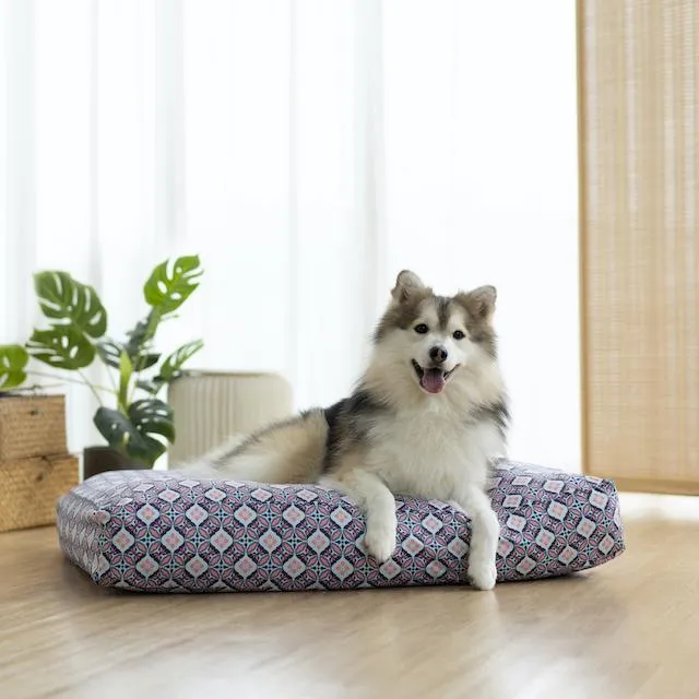 Ohpopdog Peranakan Inspired Bunga Peach 6 Microbeads Dog Bed (Cover Only)