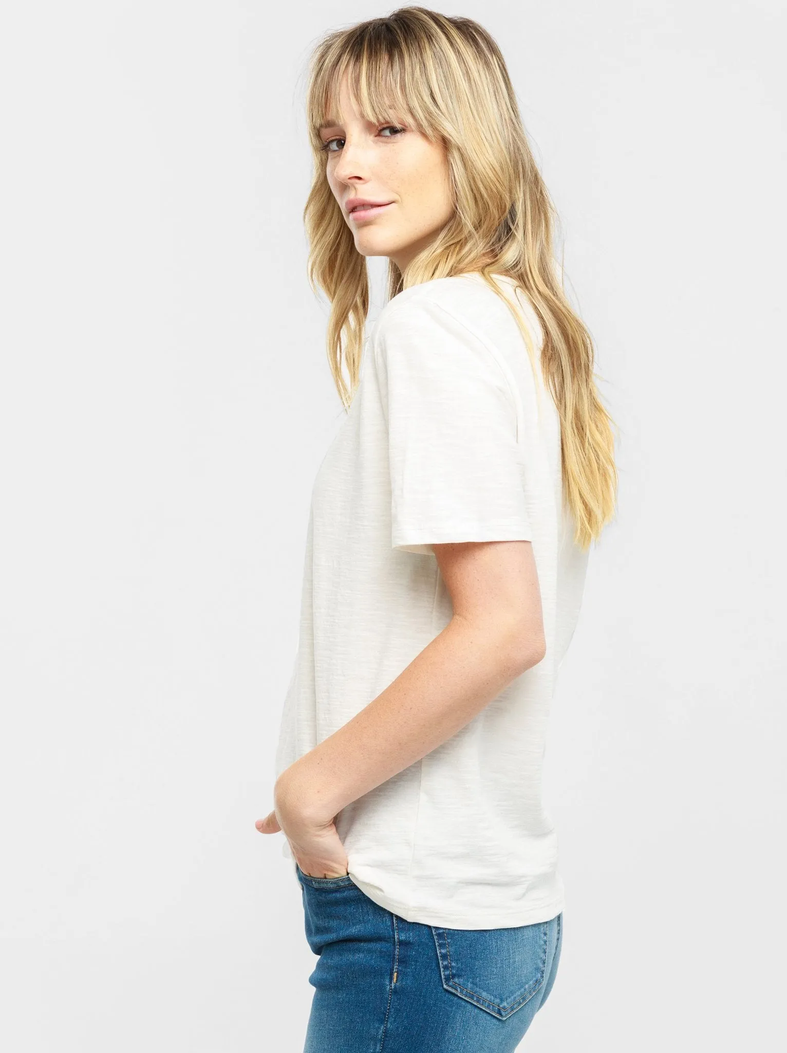 Palomino Relaxed V-Neck Tee