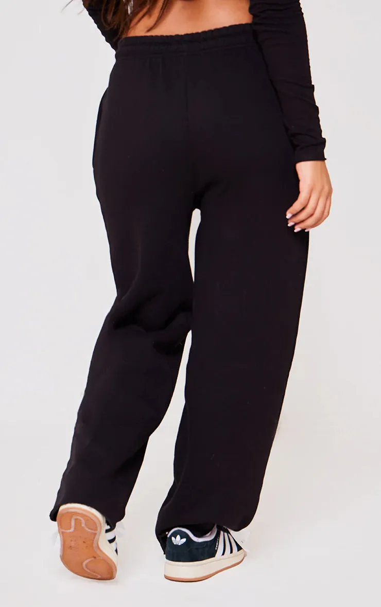 PETITE BLACK SEAM DETAIL JOGGERS