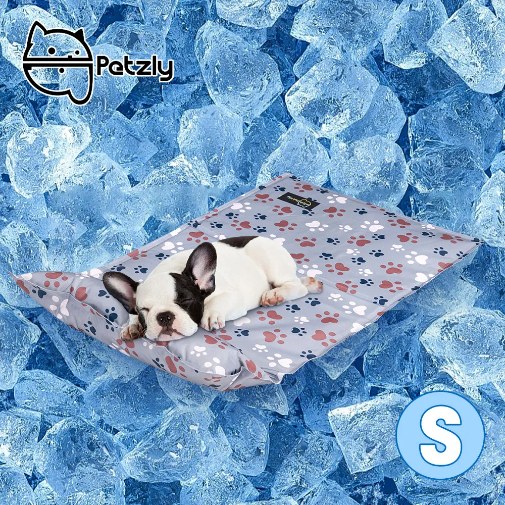 Petzly Pet Cool Gel Mat Dog Cat Bed Non-Toxic Cooling Dog Summer Pad 50x75CM