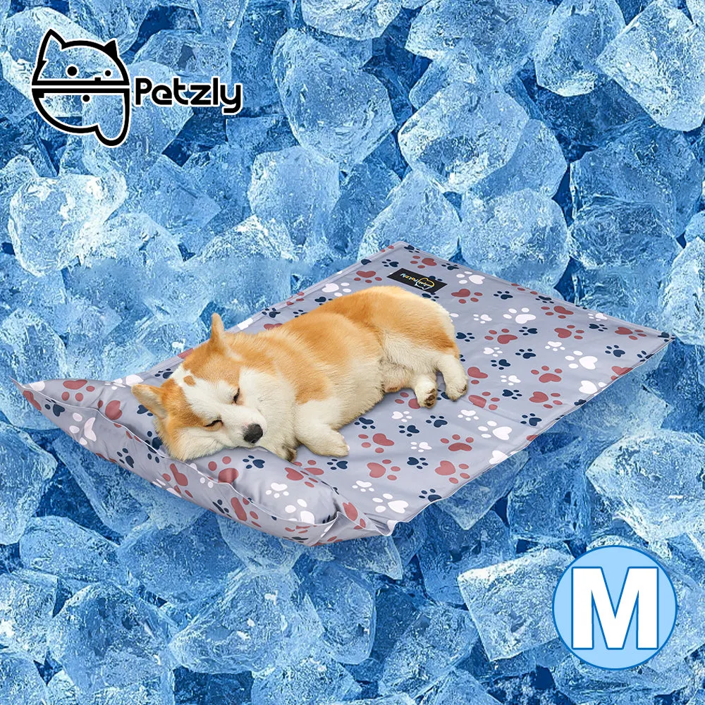 Petzly Pet Cool Gel Mat Dog Cat Bed Non-Toxic Cooling Dog Summer Pad 60x105CM