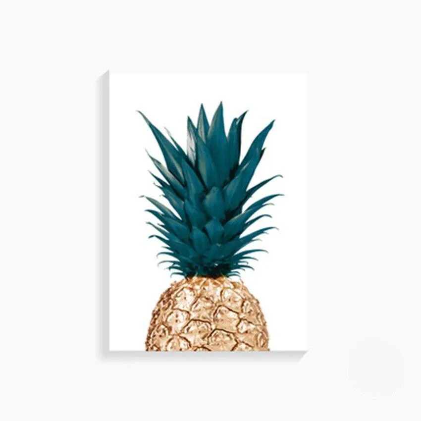 Pineapple Green Leaves Canvas Prints - 3 Pcs Set(60x80cm)