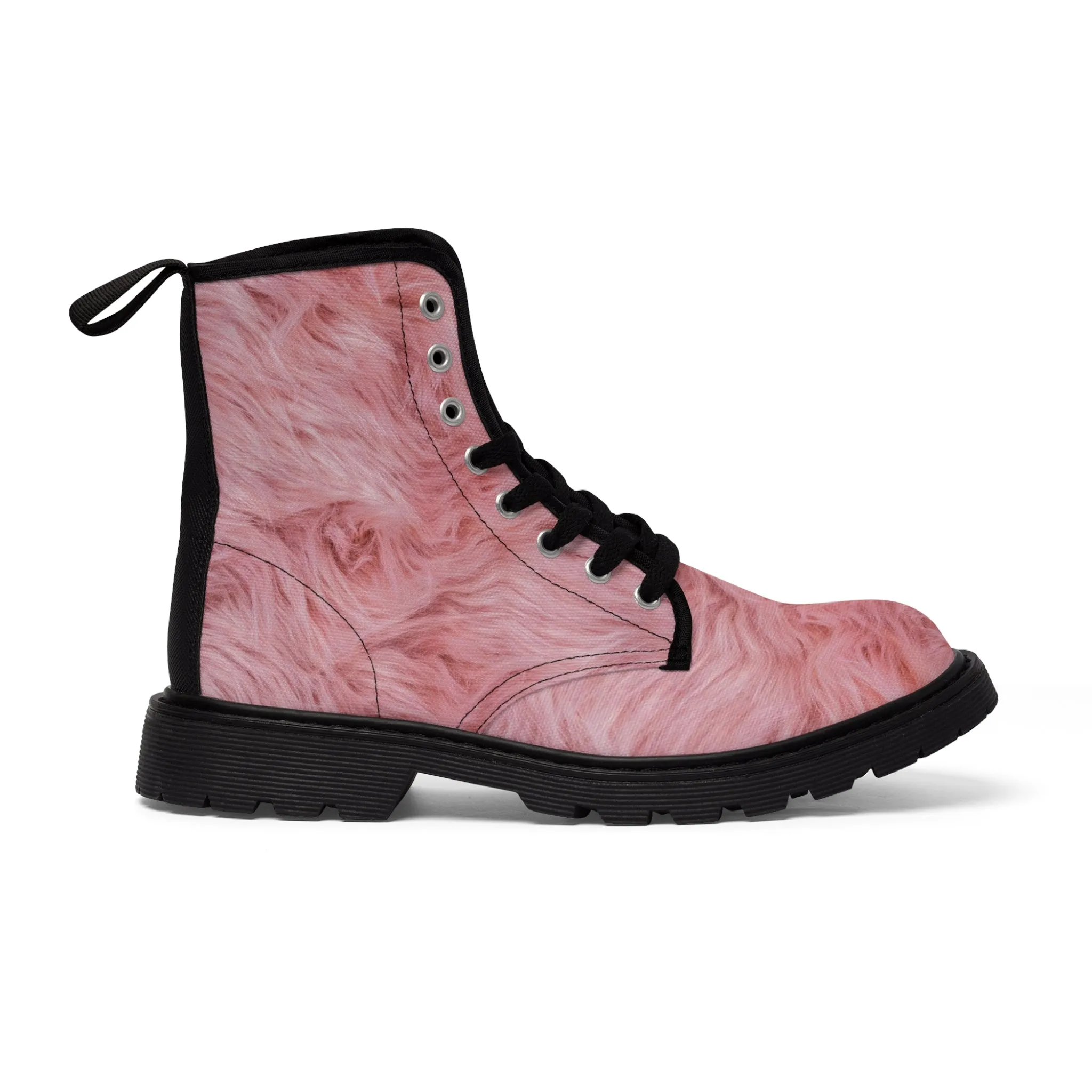 Pink Teddy - Inovax Woman's Canvas Boots