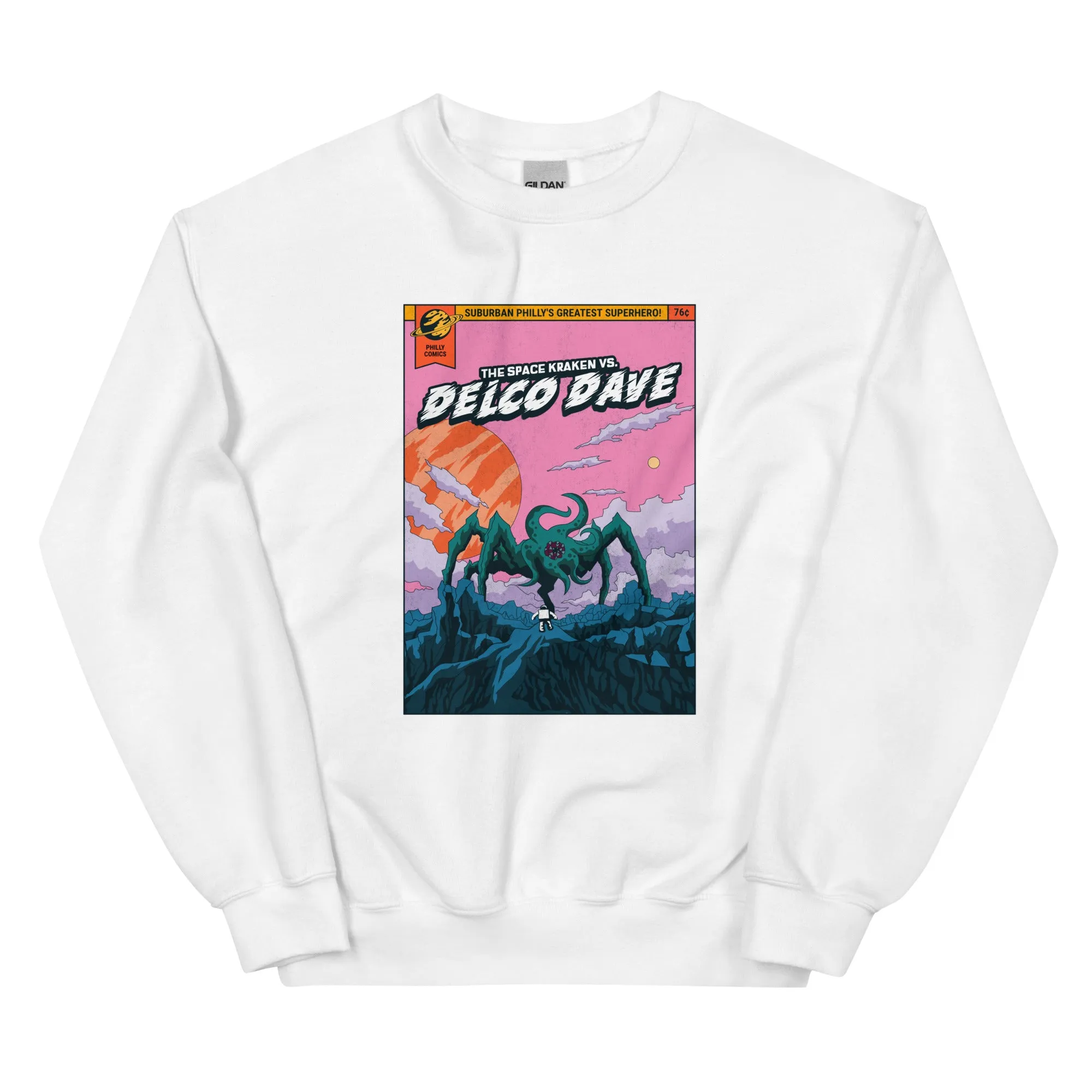 "Philly Comics Delco Dave vs. The Space Kraken" Sweatshirt