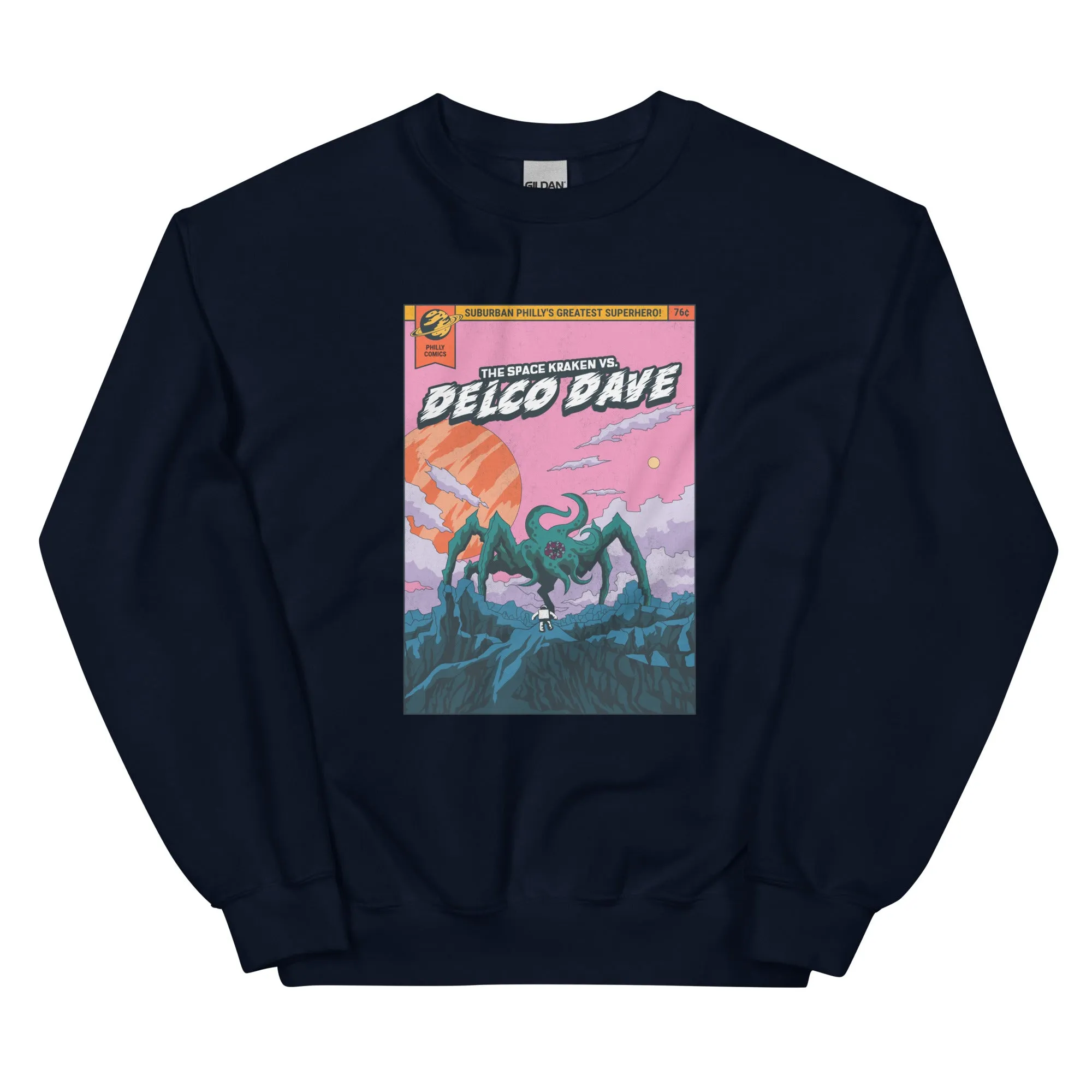 "Philly Comics Delco Dave vs. The Space Kraken" Sweatshirt