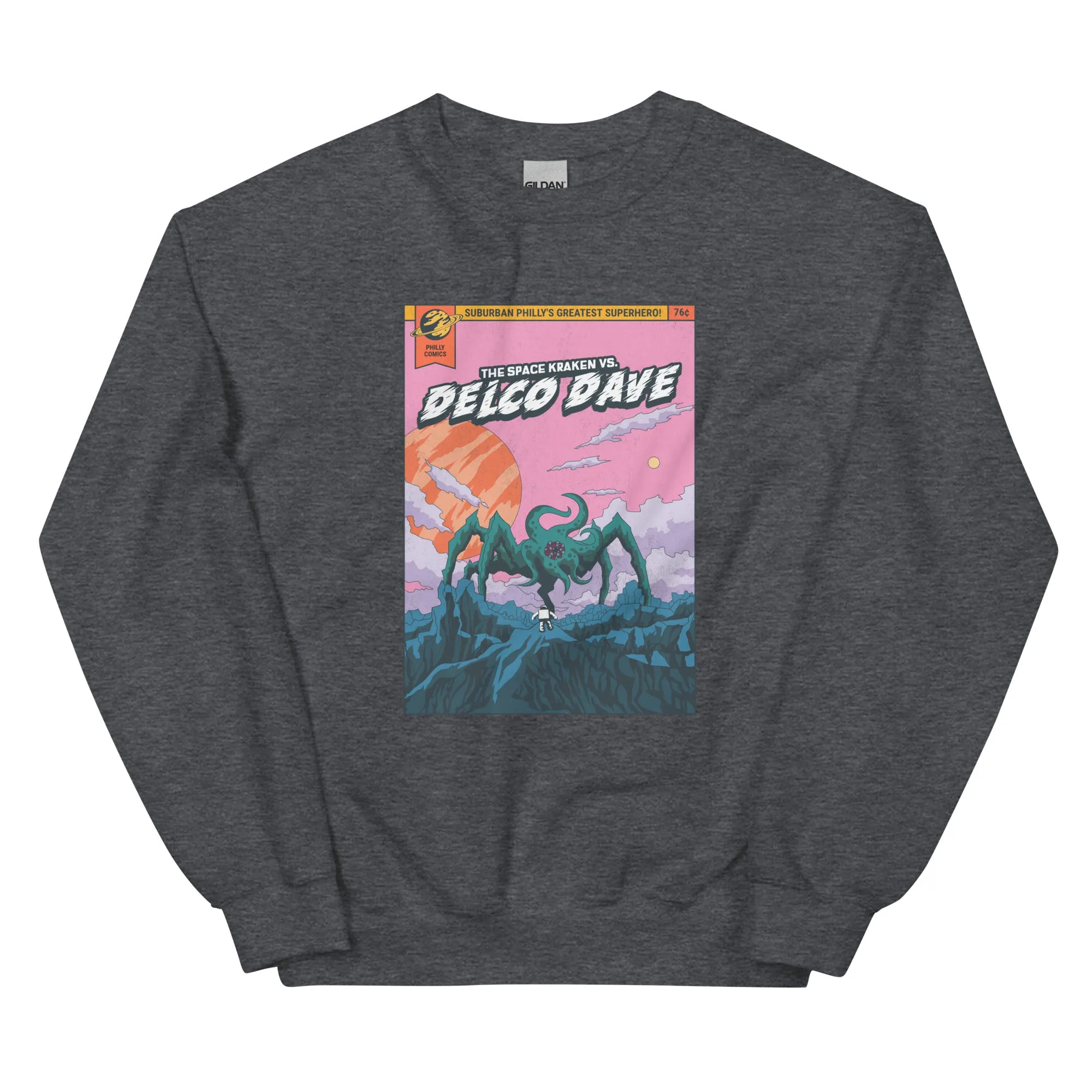 "Philly Comics Delco Dave vs. The Space Kraken" Sweatshirt