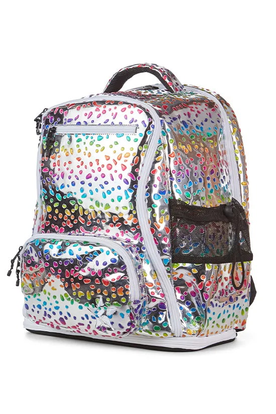 Rainbow Jungle Dream Bag Plus in Silver with White Zipper