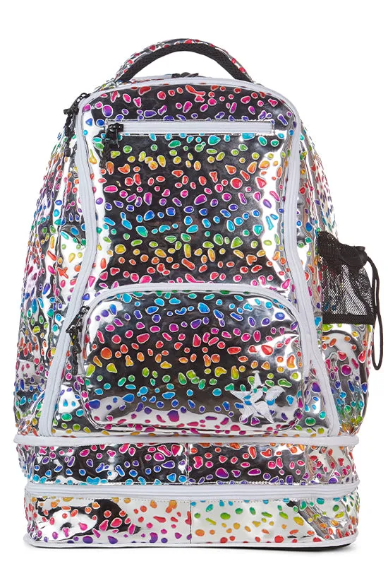 Rainbow Jungle Dream Bag Plus in Silver with White Zipper