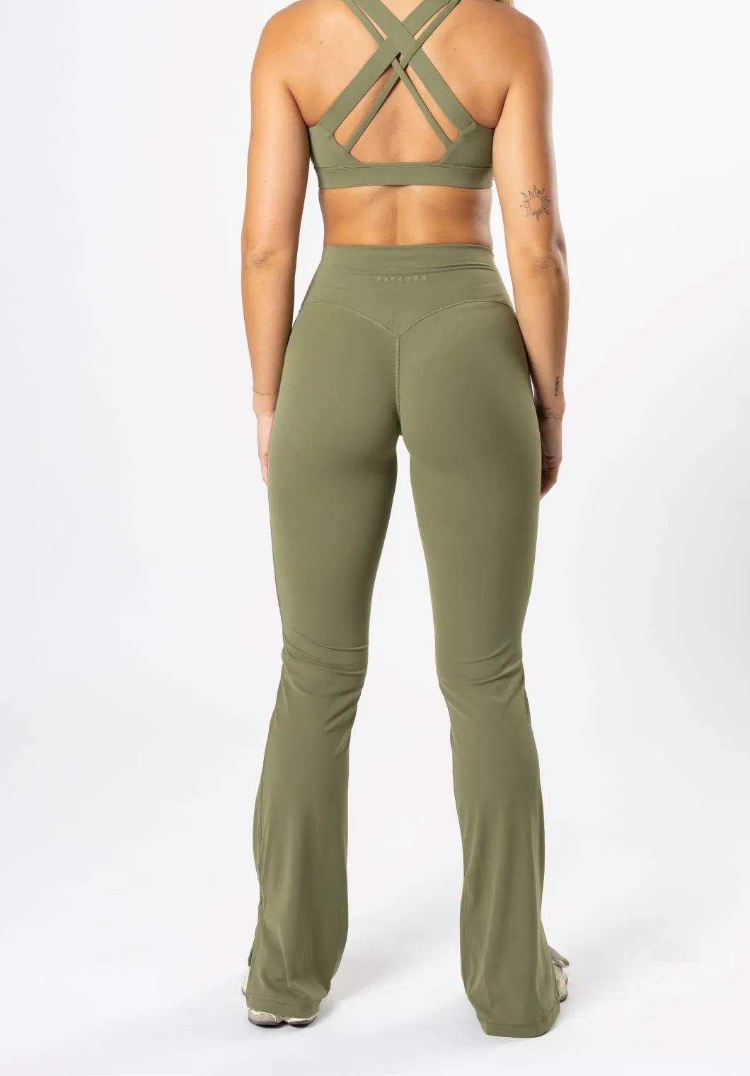 RecStretch Original Sculptseam™ Plus Flare Legging 34" Olive